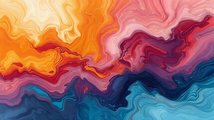 Color Collision: Harmony in Motion, abstract colorful background 