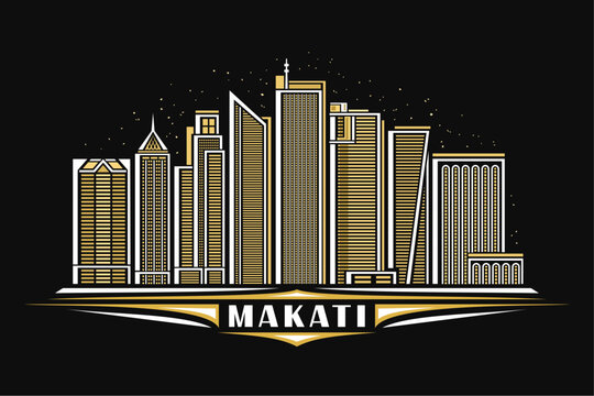 Vector illustration of Makati