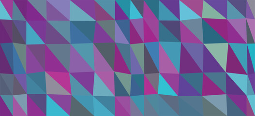 Geometric Mosaic of Purple Teal and Pink Triangles Abstract Background Keywords: abstract