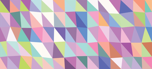 Pastel Geometric Pattern of Intersecting Triangles and Quadrilaterals abstract background