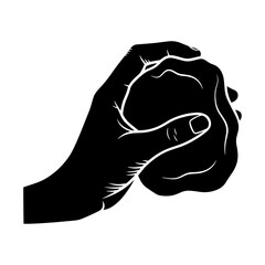 Strong Hand Grasping an Object in a Powerful Grip.