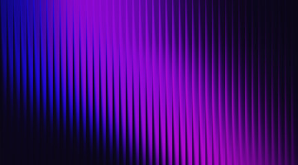 Deep Purple and Blue Gradient with Vertical Pleated Texture and Dark Edges abstract background
