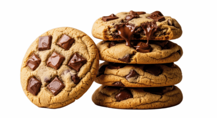 "Golden Chocolate Chip Cookies - Classic Baked Cookies with Rich Chocolate Chunks Perfect for Snacking, Gifting, and Cookie Lover's Delight"

