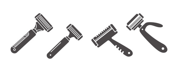 A vector illustration of a shave, set against a transparent background. Strok vector icons designed for concepts or web graphics.