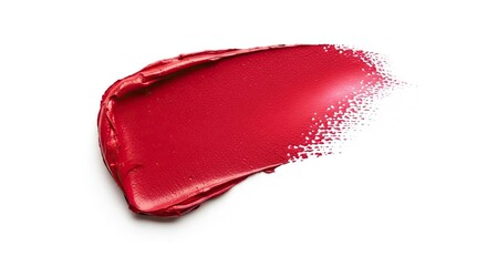 Red lipstick swatch makeup beauty cosmetic product texture background vibrant color smooth surface fashion glamour style elegance artistic design sample