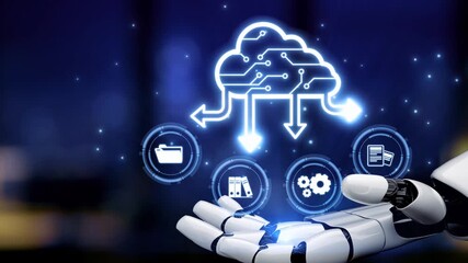 AI and cloud strategy boost digital infrastructure using artificial intelligence for secure storage, scalable AI services, and smart virtual assistant tools. Kernel - Powered by Adobe