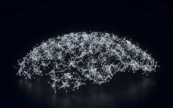 Digital Brain Neural Network | AI Artificial Intelligence Concept Background
