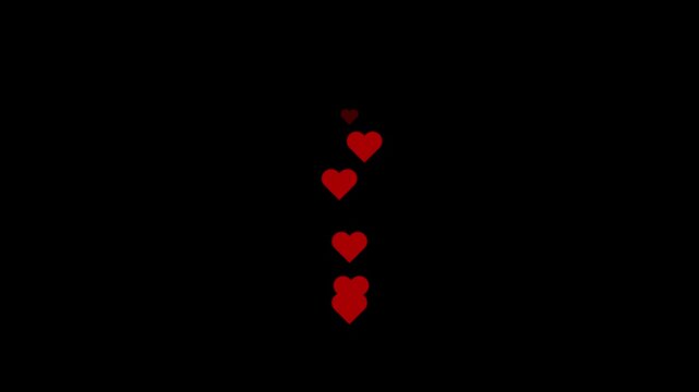 Love Heart React Animation &ndash; 4K Ultra HD Social Media Like Icon Motion Graphic &ndash; Perfect for Reels, Vlogs, Content Creators and Edits. 4K stock video