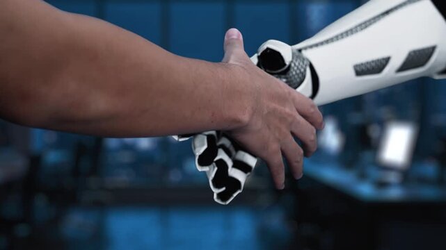 This image illustrates a futuristic concept of copyright protection with a robotic hand engaging with a digital interface that displays legal symbols and concepts. Synapse