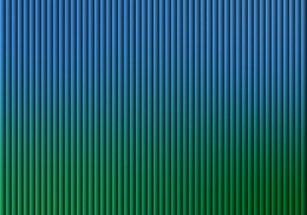Vertical blue and green gradient ribbed texture background