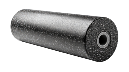 Heavy industrial roll of steel with smooth metallic surface and coiled reflective texture used in manufacturing isolated on white background