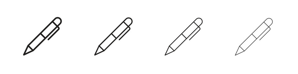 Obraz premium Pen icon. Vector isolated pictograms.