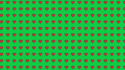 pixel heart love background animation HD 4K - Powered by Adobe