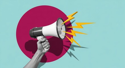 Amplify your message with a powerful shoutout using this dynamic megaphone, perfect for announcements and promotions, catch their attention now