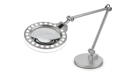 Illuminated Magnifying Glass Table Lamp for Close-Up Work and Detailed Inspection