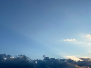 Blue sky with clouds