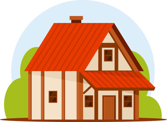 3D House Exterior View – Modern Architectural Design