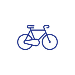PrintRide into wellness with this simple bicycle icon, perfect for promoting fitness, eco friendly travel, and a healthy lifestyle in your designs.