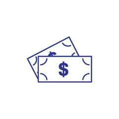 Stack of cash showing financial freedom and wealth accumulation for investment growth or savings goals in modern business and personal finance