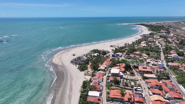Coqueiro Beach At Luis Correia In Piaui Brazil. Beach Landscape. Nature Seascape. Travel Destination. Coqueiro Beach At Luis Correia In Piaui Brazil. Turquoise Water.
