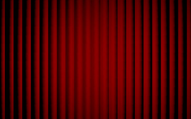 Elegant crimson stage curtain with luxurious velvet texture, perfect for dramatic theatrical backgrounds or event backdrops, evoking classic charm and rich ambiance