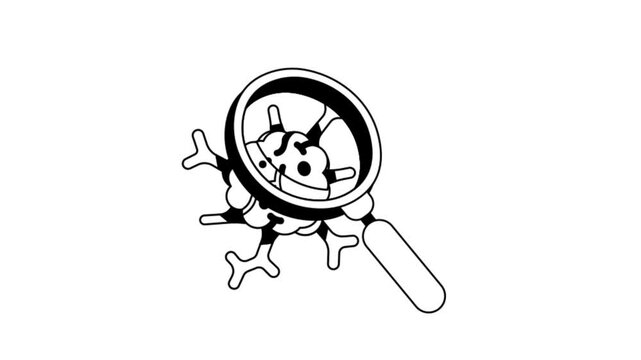 Bacteria Search Animation MP4 File 