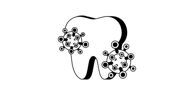 Dental Bacteria Animation MP4 File 