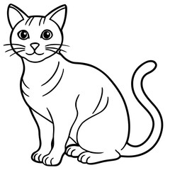 vector illustration of a cat