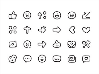 Hand Drawn Outline Icons Set – Doodle Line Art Symbols