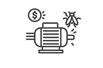Financial expense associated with electric motor repair and insect infestation damage