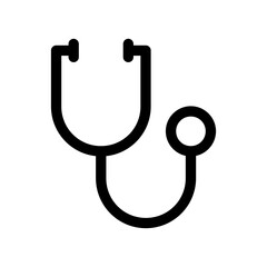 Stethoscope Icon Medical Symbol Vector