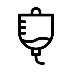 Infusion Icon Medical Symbol Vector