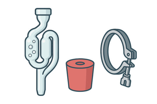 Stopper Drawing Lab Rubber Stopper Lab Drawing