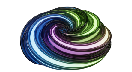 Spiral smear shape smooth futuristic form