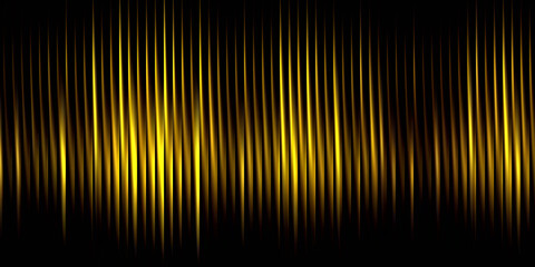 Abstract golden light effect streaks on a dark background