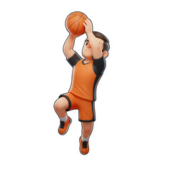 Dynamic 3D Basketball Player Shot
