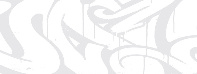 Abstract graffiti background with light gray swirls and drips artistic urban design element for posters and creative projects