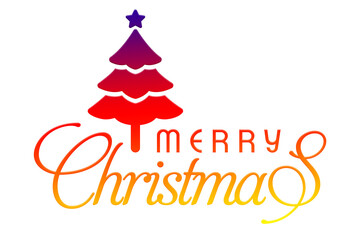 christmas card with christmas tree