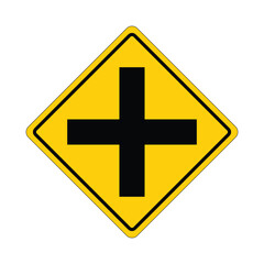 Crossroad Ahead Sign Directional Road Sign