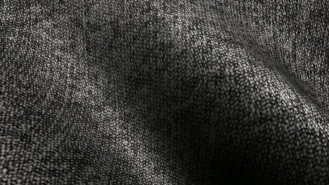 Gray denim textile texture waves flowing in soft animated curves perfect for subtle visual design with an exclusive background