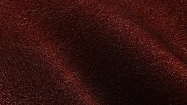Red leather texture waves shifting in bold flowing motion ideal for strong color driven animation with an elegant background