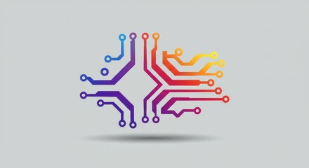 Colorful Circuit Board Technology Design