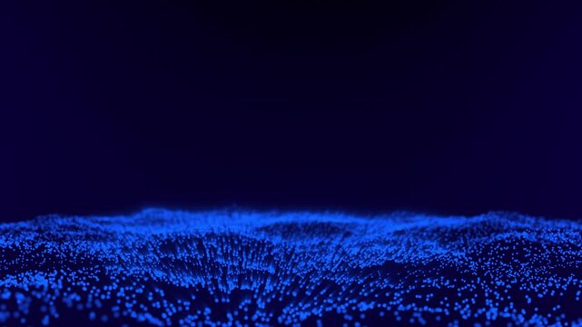 Blue cloudy sky blending day and night atmosphere