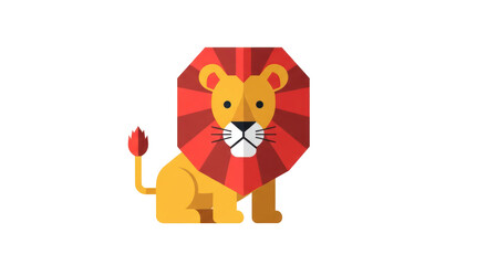 red fox on white background