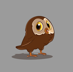 Vector illustration of owl