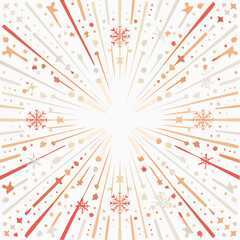 Gold Starburst Christmas Pattern