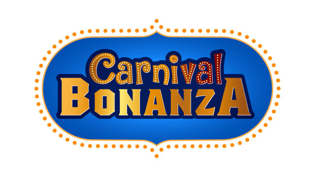 Vector illustration of Carnival, Bonanza, sale, offer, festive promotion logo unit on white background.