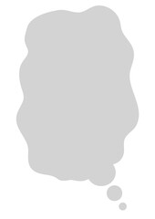 アイデア・メッセージ・思考/夢/想像を表すふわふわした吹き出し