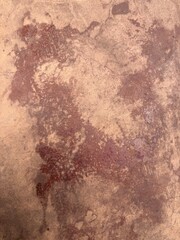 Old Beige and Red Concrete Floor Texture Vintage Grunge Dirty Cement Pattern