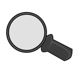 magnifying glass isolated on white